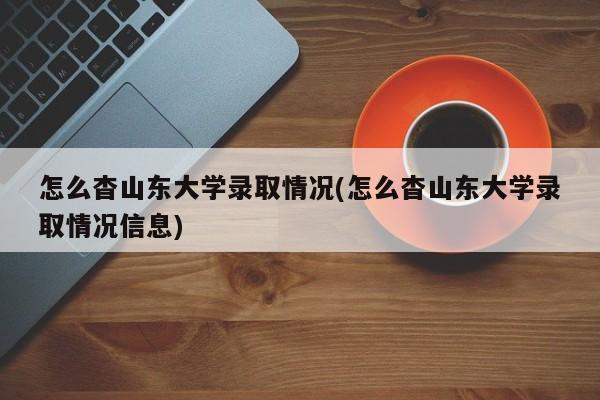 怎么杳山东大学录取情况(怎么杳山东大学录取情况信息)